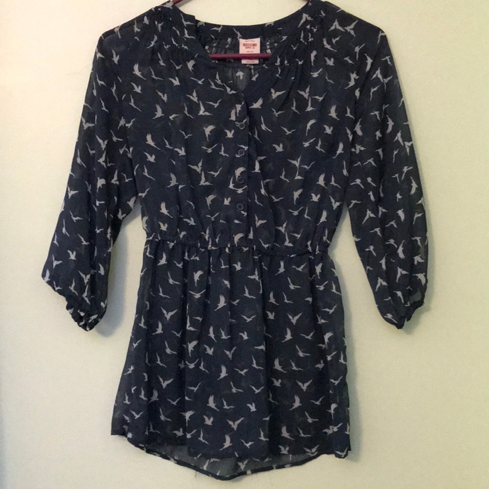 Sheer Peplum Top